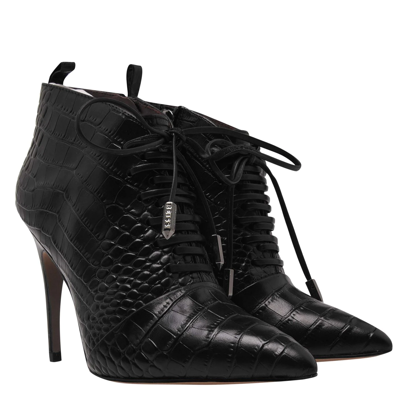 Reiss Aida Croc Boots 4 Reiss Aida Croc Boots - Image 3