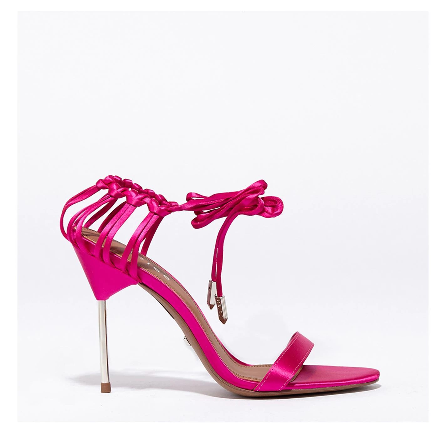 Reiss Zhane Satin Strap Heeled Sandals 3 Reiss Zhane Satin Strap Heeled Sandals